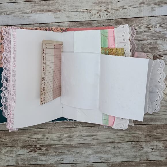 Pink Embellished Junk Journal: Flowers, Birds and Butterflies (Wish) - Picture 7 of 16